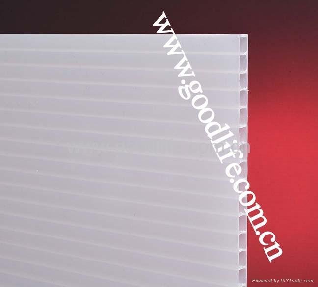 Polycarbonate Twin-wall sheet White color
