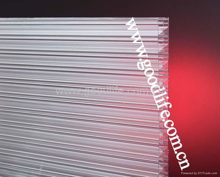 Polycarbonate X-profile sheet (Clear color) 2