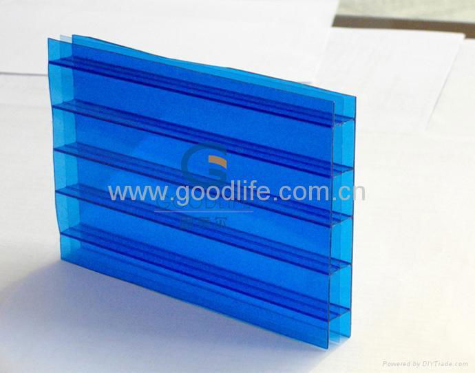 Polycarbonate Triple-wall sheet (Blue color) 2