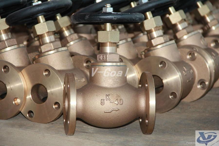 Marine Bronze or Brass Globe valve 3