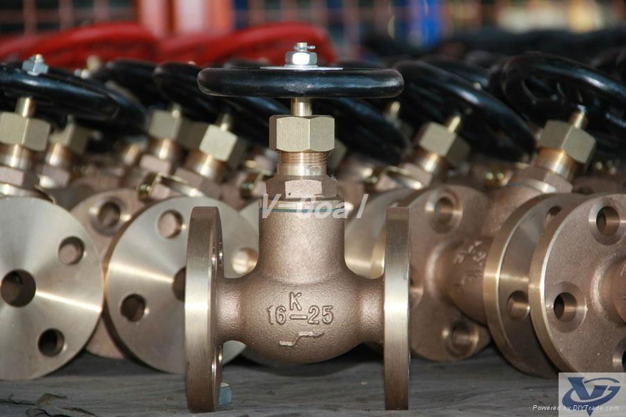 Marine Bronze or Brass Globe valve 5