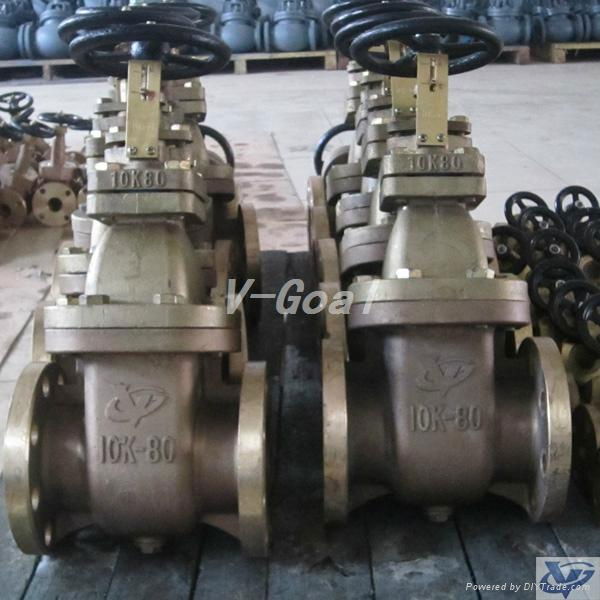 Marine Bronze Rising Stem Type Gate Valves 5k 10k 2