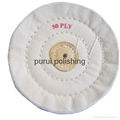 white muslin buffing wheel 1