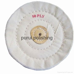 white muslin buffing wheel