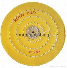 yellow muslin buffing wheel