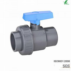 PLASTIC UPVC SINGLE UNION BALL VALVE