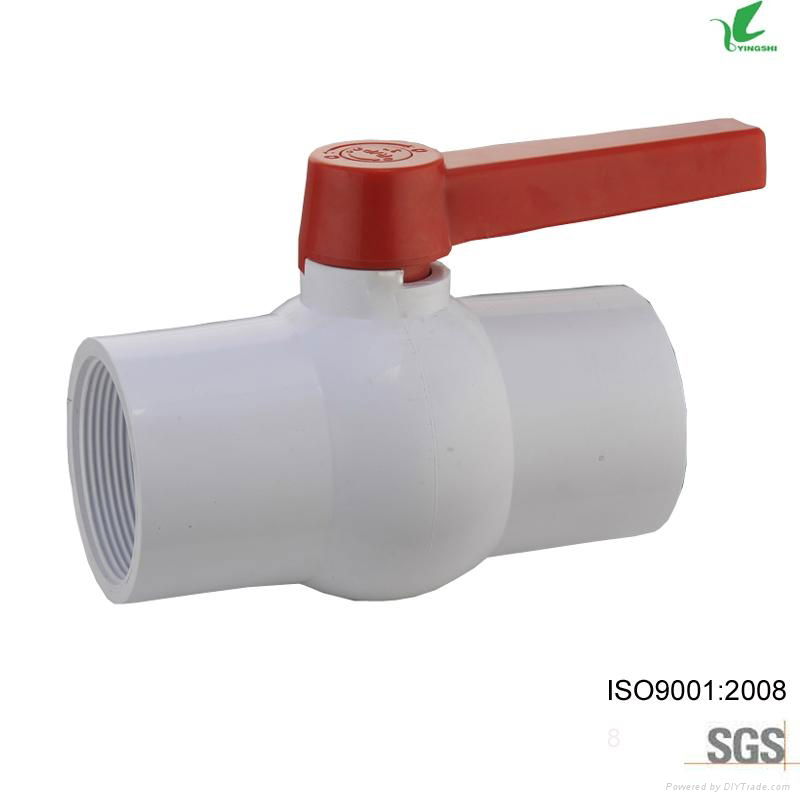 plastic pvc upvc compact ball valve 2