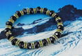 WHOLESALE!Mixed color Rhinestone Rondelle Black Crystal Bracelet #20313-#20318 2