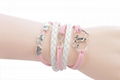 Fashion Infinity Heart Anchor Wheel Charm Friendship Bracelet 4