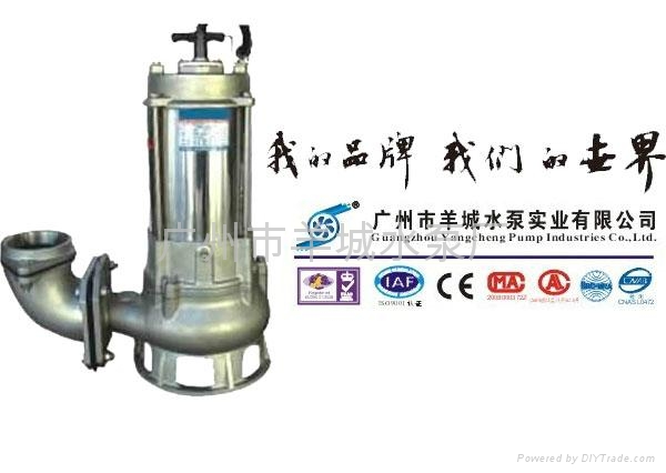 KF全不锈钢无堵塞污物潜水耐腐蚀潜污泵 2