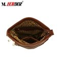 Guangzhou supplier hot sell fashionable brown leather women shoulder bag 