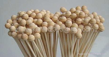 Rattan stick with wooden bead 3