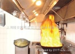 Kitchen flue gas automatic fire extinguishing equipment