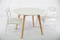 Beech Round Solid Wood Dining Table 