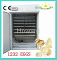 CE approved full automatic egg Incubator