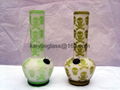 Skull sandblasted soft glass water bongs 4