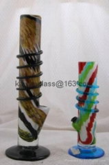 Soft glass water pipe