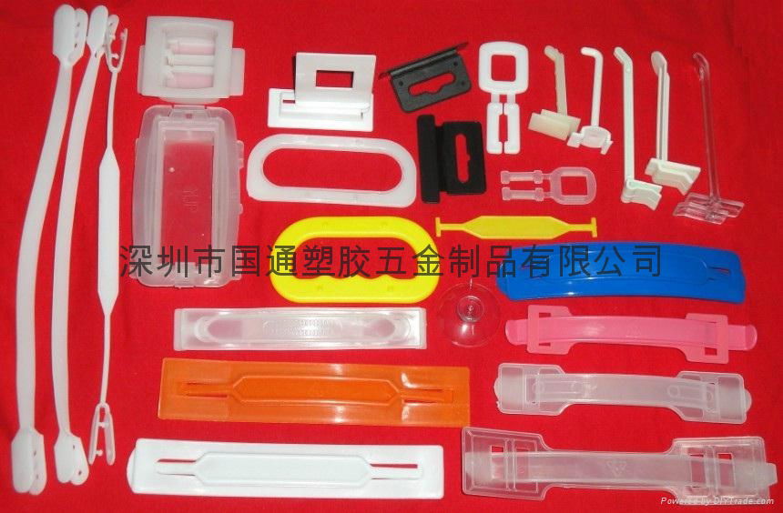 Color box plastic handle button