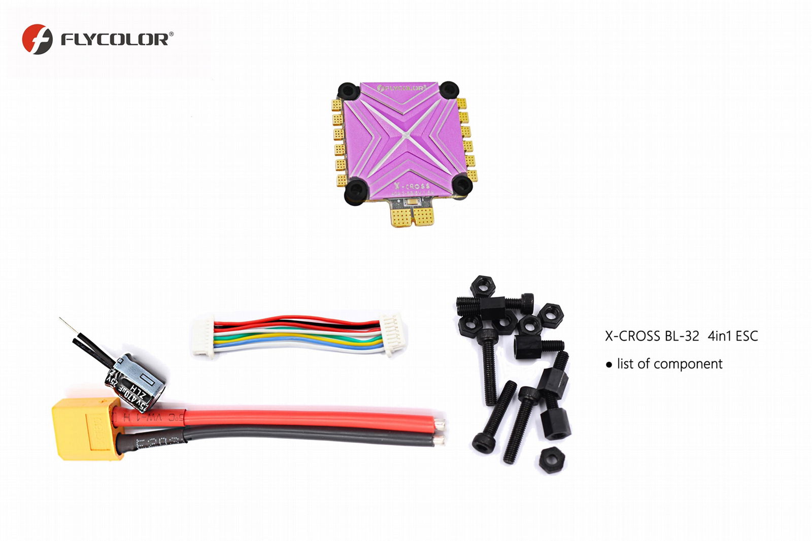 FLYCOLOR 40A 32bit 4in1 ESC for FPV support Dshot1200