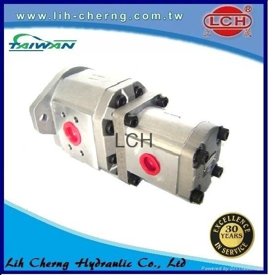 group 4+3 gear pumps hydraulic pump Tandem Gear Pump