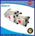 group 4+3 gear pumps hydraulic pump