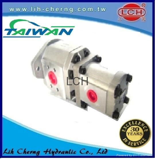 group 4+3 gear pumps hydraulic pump Tandem Gear Pump 4