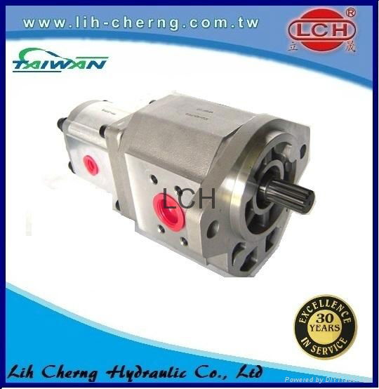 group 4+3 gear pumps hydraulic pump Tandem Gear Pump 5