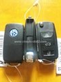  car alarm remote key (VW 3 button style) 433.92mhz remote control duplicator 
