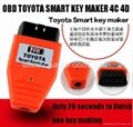 Toyota smart key maker OBD key programmer for 4C 4D