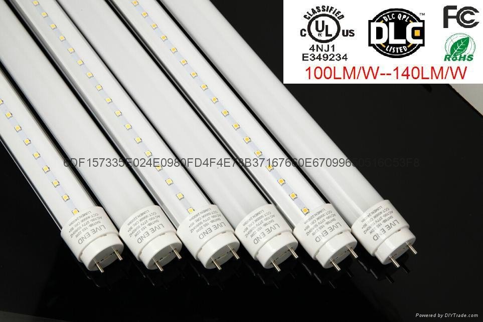 140LM/W DLC UL CE T8  Tube Flicker Free LED Light 5