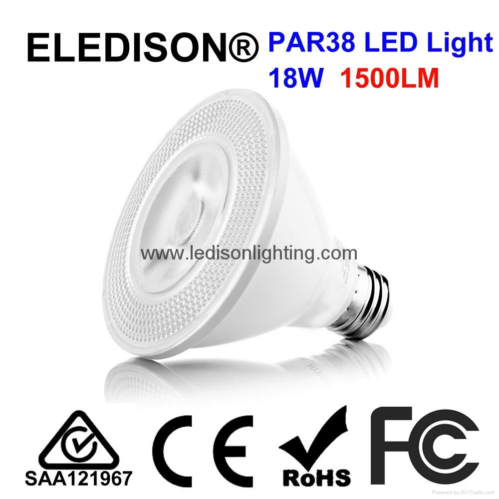 LED Lamp Light PAR38 COB 18W 2000LM E26 E27 PSE UL CUL SAA Listed