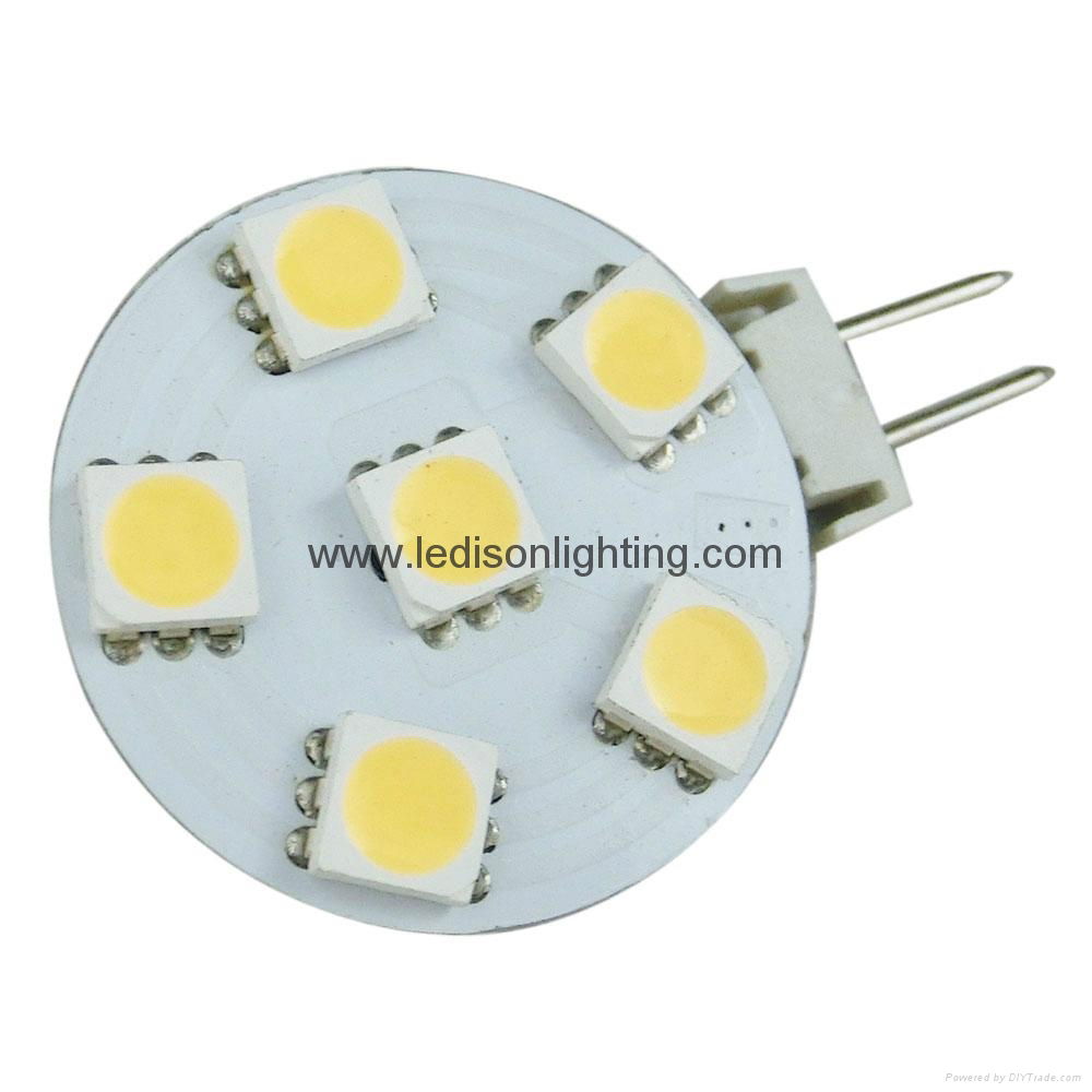 12V 24V AC DC LED G4 Light Bulb 1.1W Diameter 25mm 2