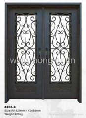 Wrought iron entry door(HT-206B)