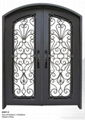 Wrought iron entry door