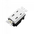 UL Listed American Receptacle 2usb charging ports and 2 type C usb receptacle 