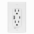 BOSSLYN UL Type C & Type A 4.8A 5V USB Outlets 15A Tamper Resistant Receptacle