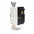 BOSSLYN UL Type C & Type A 4.8A 5V USB Outlets 15A Tamper Resistant Receptacle