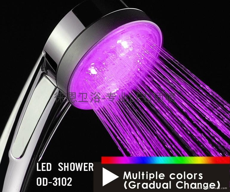 No battery Led Shower Led Shower handle Shower light Shower hand Shower led