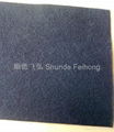 Fibrous activated carbon filter vinyl