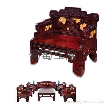 古典紅木傢具沙發 2