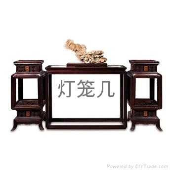 红檀家具灯笼几