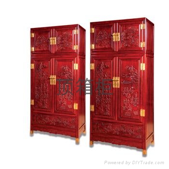 红木家具顶箱柜