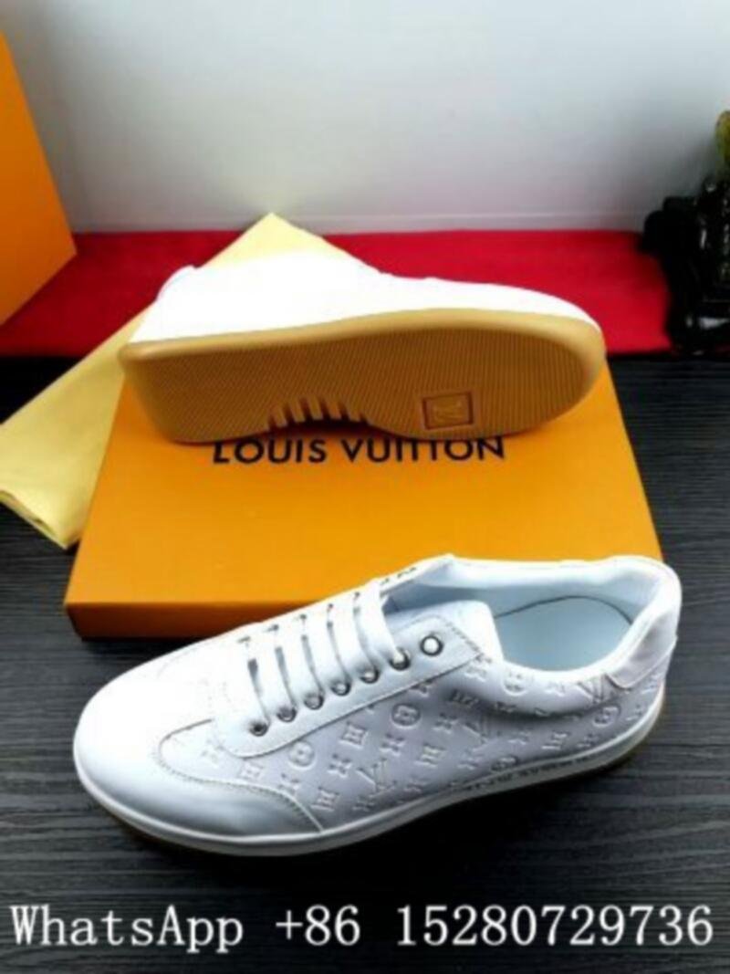 Louis Vuitton Supreme X casual shoes LV Low Top leather Men shoes Supreme shoes - LV Men shoes ...