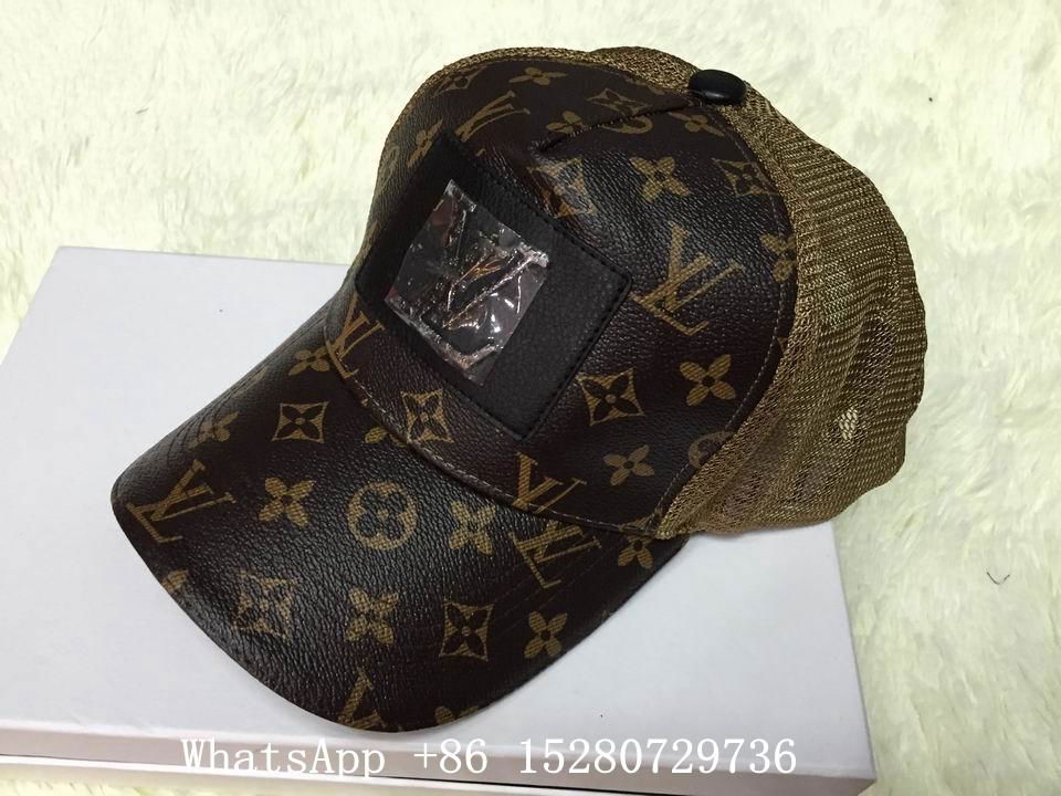 Louis Vuitton Snapback caps LV Monogram Jean Caps LV Leather Snapback hat Black - LV snapback ...