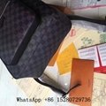               Damier Graphite Canvas Cowhide  leather Men backpack     ags 2