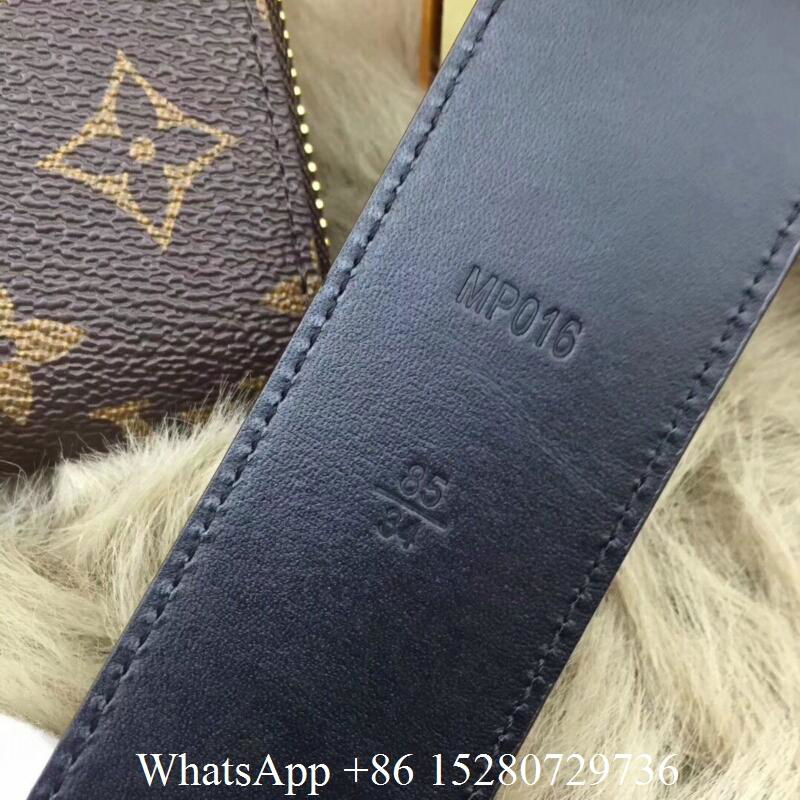 Louis Vuitton Black Damier Graphite Initiales Belts LV Monogram Gold Buckle belt - LV belts ...