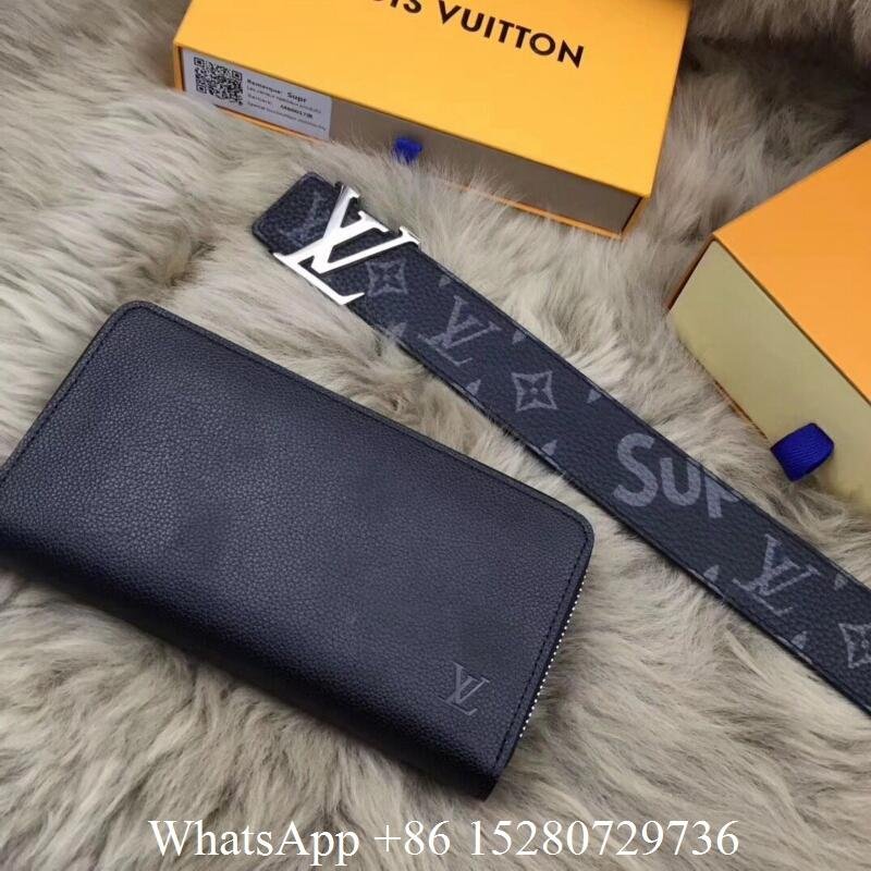Louis Vuitton Black Damier Graphite Initiales Belts LV Monogram Gold Buckle belt - LV belts ...