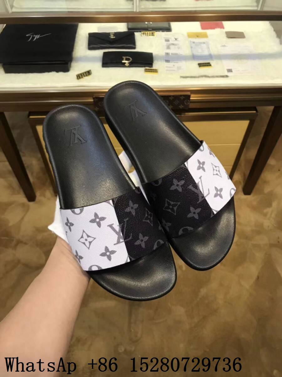 New Louis Vuitton Waterfront Mule Sliders LV Monogram Print Black Slides sandals - LV sandals ...