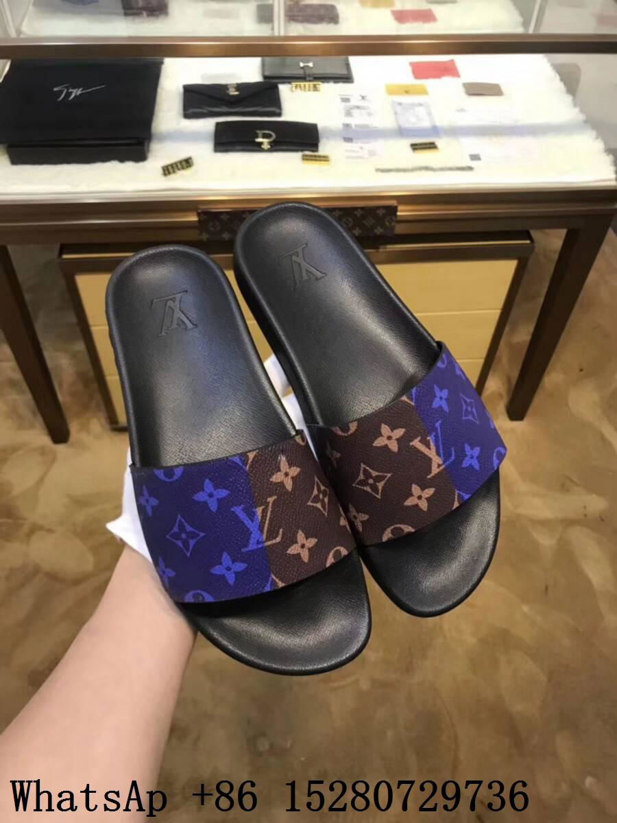 New Louis Vuitton Waterfront Mule Sliders LV Monogram Print Black Slides sandals - LV sandals ...