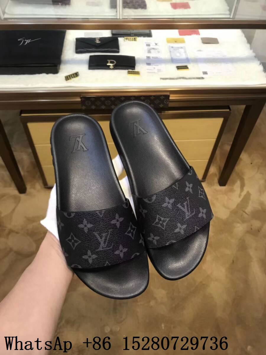 New Louis Vuitton Waterfront Mule Sliders LV Monogram Print Black Slides sandals - LV sandals ...
